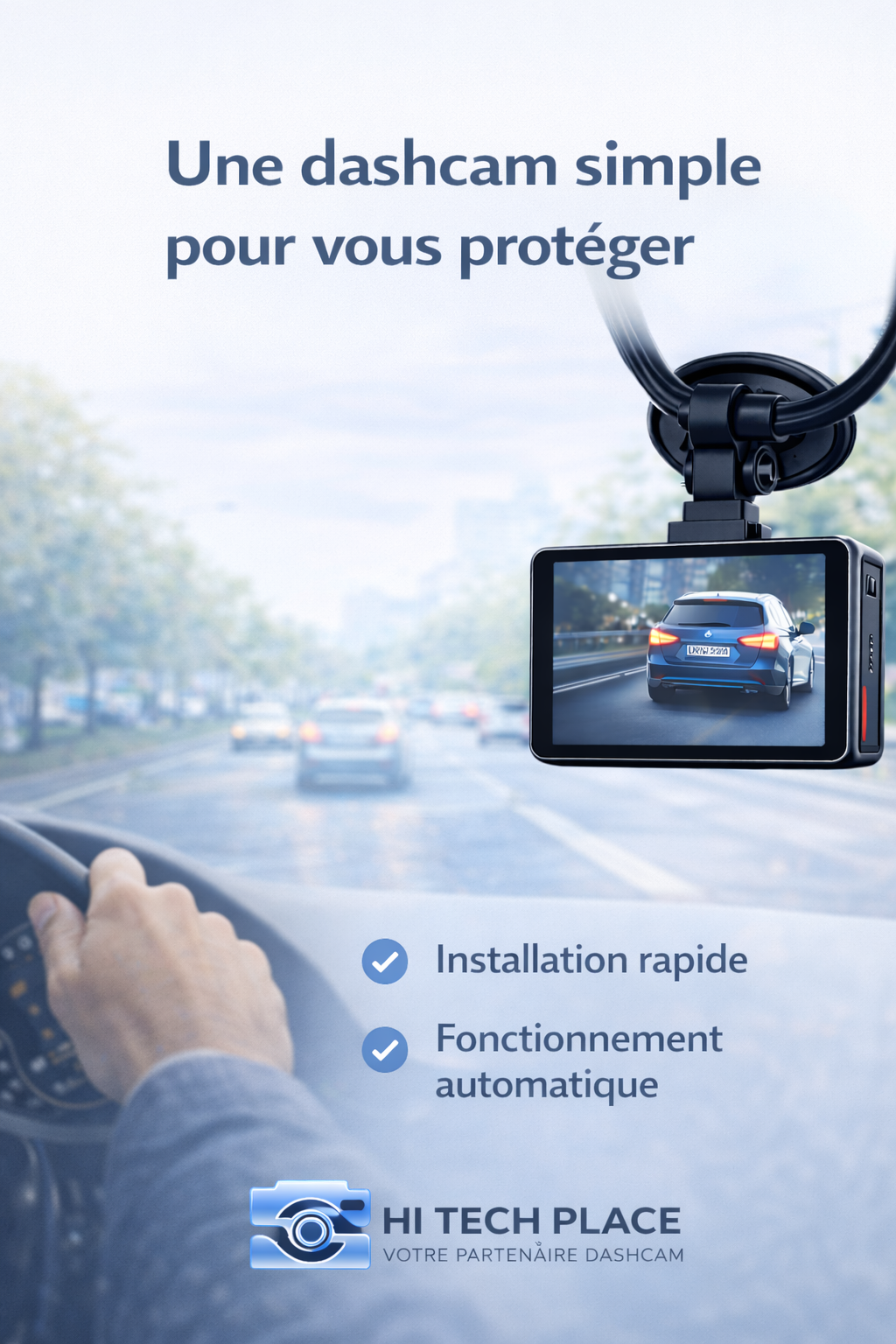 Caméra embarquée 1080p avec vision nocturne, enregistreur vidéo numérique (DVR)