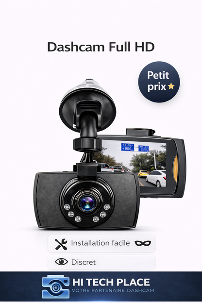 Caméra embarquée 1080p avec vision nocturne, enregistreur vidéo numérique (DVR)